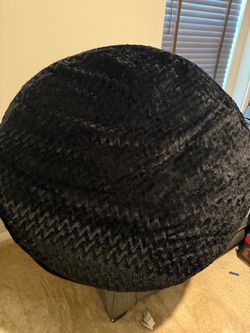 Two Large Bean Bag Chair Black/Gray