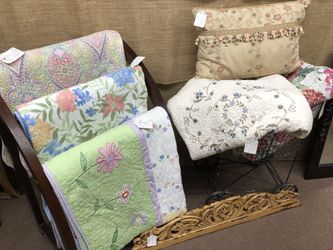 Assortment of Floral Quilts