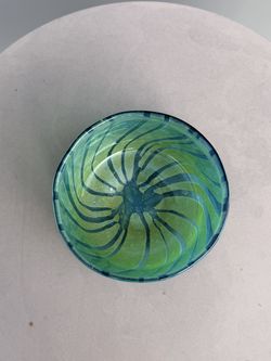 Modern Art Glass Catchall Bowl