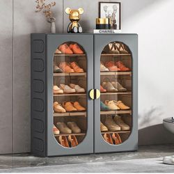 Shoe Cabinet for Entryway, Shoe Storage Cabinet, Shoe Rack for Entryway, Shoe Organizer, Folding Shoe Cabinet (Color : B-6 Layer)
