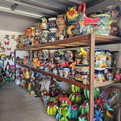 Memorial Day Weekend Is Here! Talavera, Yard Art, Clay Pots and Hanging Baskets Plants!