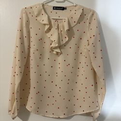 Allegra K Women’s Ruffle Neck Blouse