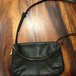 Hobo Crossbody Black Leather 