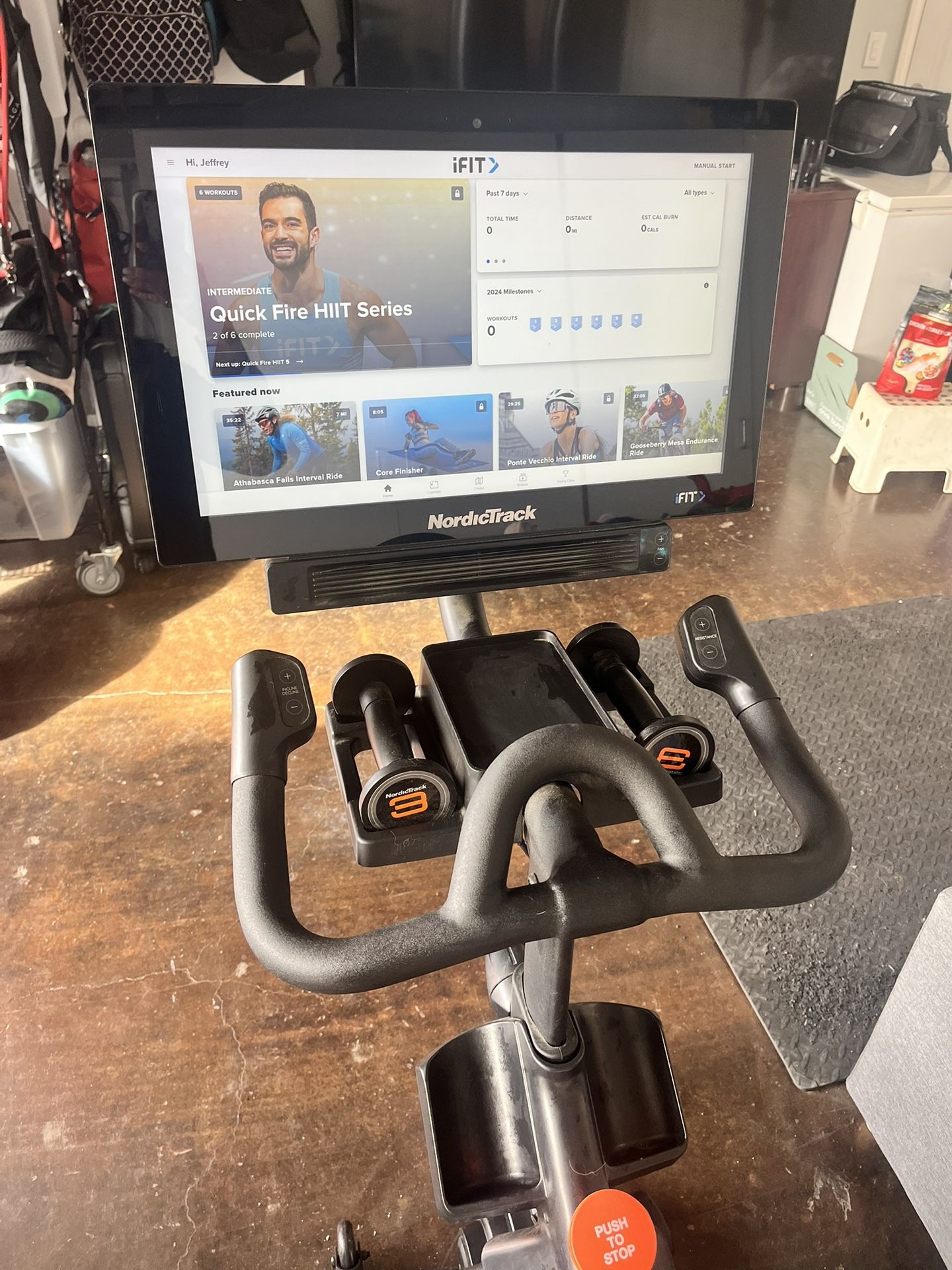 NordicTrack Exercise Bike w/22” iFIT Screen