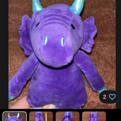 Scentsy Buddy Dexter the Dragon Plush Scented Sidekick Berry Fairy Tale Crinkle