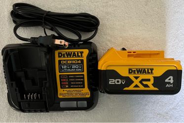 DEWALT 20-Volt MAX Lithium-Ion 4.0Ah Battery with 12-Volt to 20-Volt MAX Charger