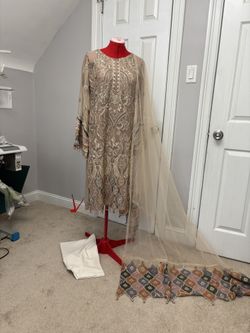 Formal Party Dress With Full Work On It