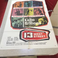 MID Century Movie Poster Film Noir