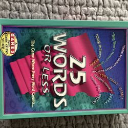25 Words or Less Game