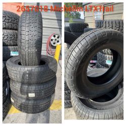 265-70-18 265/70/18 New Tire Set Michellin LTXTrail Installed And Balanced $680 We Finance FINANCIAMOS ‼️