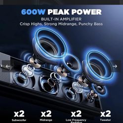 Brand New 600W Ehaho MT4300 UTV / SxS 12V Rail Mount Sound Bar – Complete Kit – North Phoenix