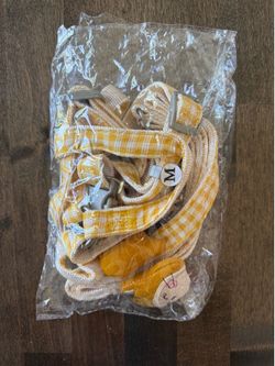 Plaid Dog Harness and Leash Set NEW!!!!