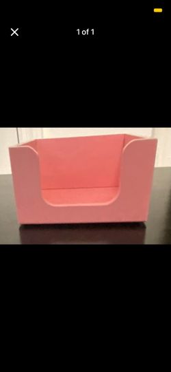 Compact Pink Desk Storage Post it holder