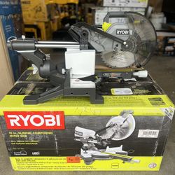RYOBI 15 Amp 10 in. Corded Sliding Compound Miter Saw with LED Cutline Indicator