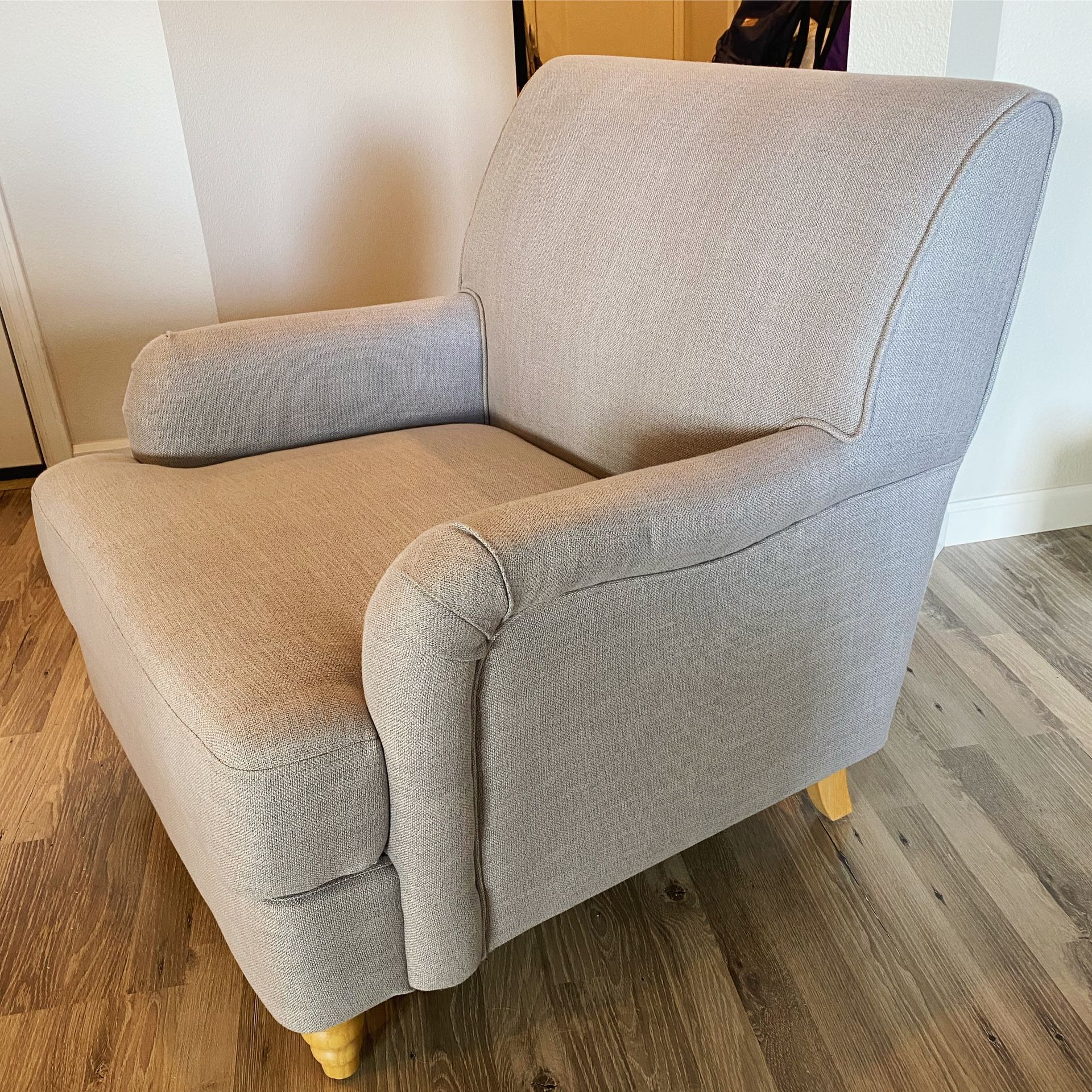 World Market Roll Arm Doria Upholstered Chair