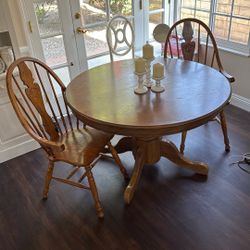 Dining Room Table With Two Chairs