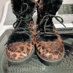 Tommy Hilfiger Leopard Boots Mens Size 11
