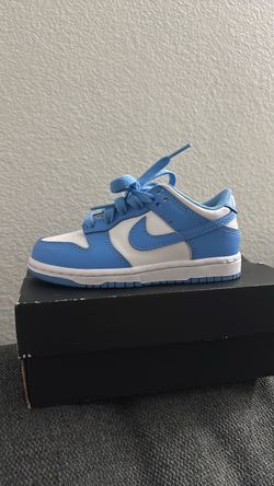 Nike Dunk Low University Blue Sneakers little kids size 10.5c