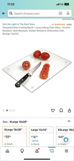 Tempered Glass Cutting Board 