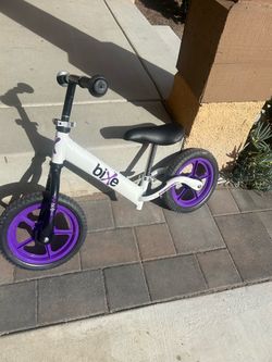 Bixe Kids Balance Bike White Purple or White Green