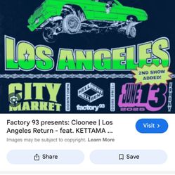 FRIDAY CLOONE TICKET