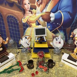 Beauty And The Beast Backdrop Setup