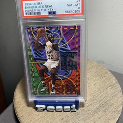 1994 Ultra Shaquille O’Neal Power In The Key PSA 8