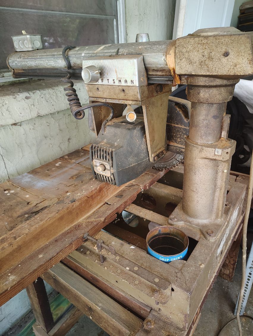 Vintage Craftsman radial arm saw $80 Located Mount Dora Fla 32757