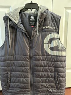 Ecko Vest With hoodie gray Large