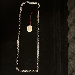 .925 Sterling Silver Necklace  22inch