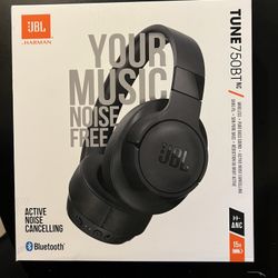 JBL TUNE 750BTNC Wireless Headphones (iPhone Samsung AirPods Beats)