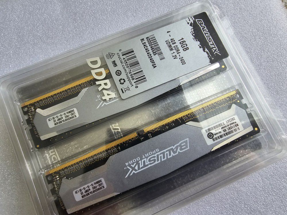16GB Crucial Ballistix Sport DDR4 RAM Kit (4x4GB)