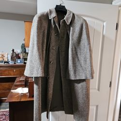 Harris Tweed Wool Trench Coat