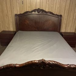 WOODEN BED FRAME ONLY!!