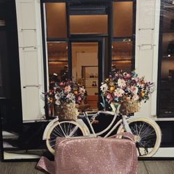 Rhinestone Shoulder Bag (One Size)