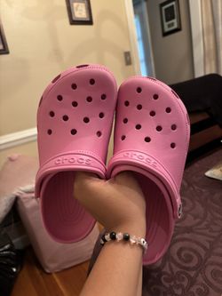 Hot Pink crocs 