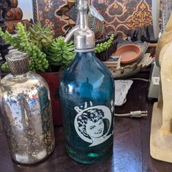 Vintage Bottle With Vase