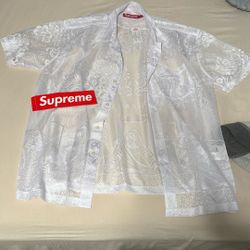 Supreme Laced White Last Supper Shirt 