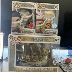 One Piece! Whitebeard With Money Dick #127/#1270 (Chase) Bundle GameStop Funko