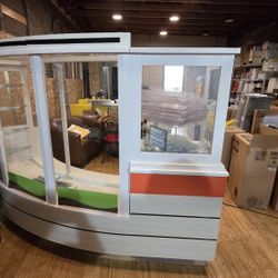 Corner Display Case Great For Bakery, Ice Cream Shop