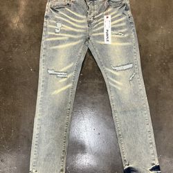 Purple light blue  jeans 