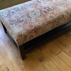 Arhaus Tapestry Ottoman 