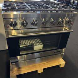 36” All Gas Duro Stove Stainless Steel 