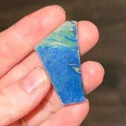 PERUVIAN BLUE OPAL gemstone slab