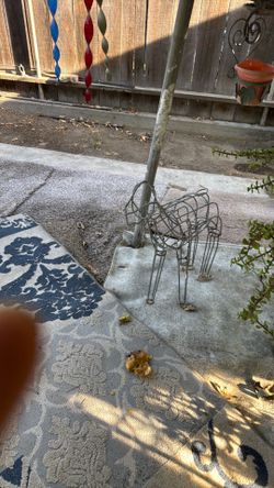Metal.  Yard.  Decoration