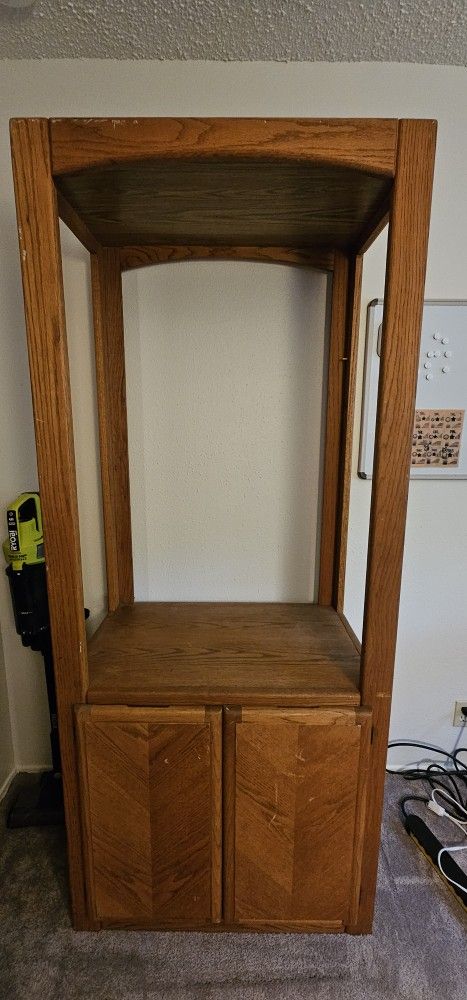 Real Wood Display Case/Bookshelf