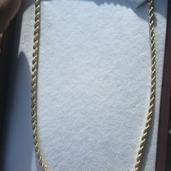 Brand New 14kt Gold Rope Chain 23 Inch