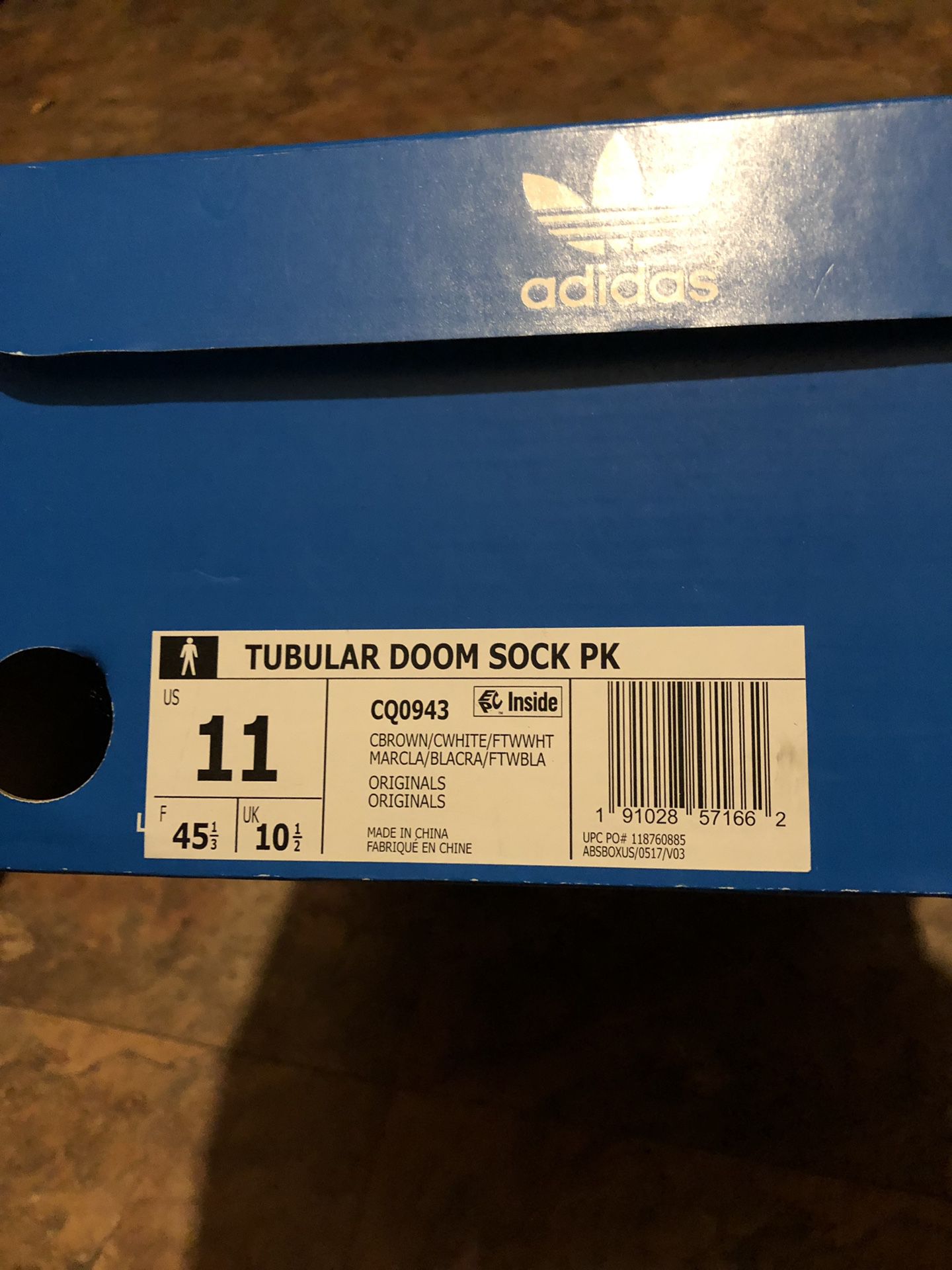 Adidas Tubular Doom Sock PK Size 11