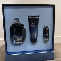 Coach Blue Set Perfect Gift Flor Him