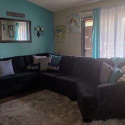 Dark Blue Sectional Sofas 